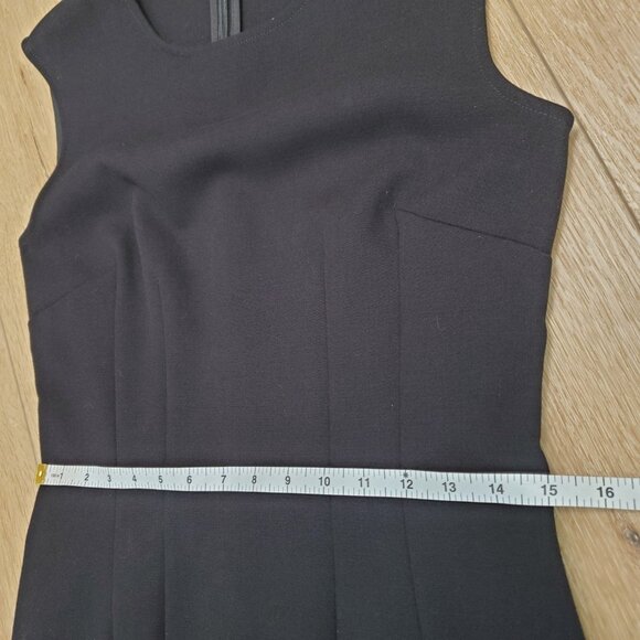 Ann Taylor LOFT Womens Black Cocktail Dress Size 2 Midi Sheath Career Office - Picture 9 of 10
